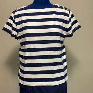 J.Crew Button Shoulder Tee